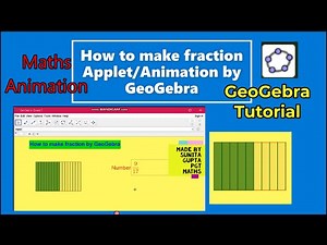How to make applet /animation of fraction by GeoGebra || GeoGebra Tutorial || sequence command