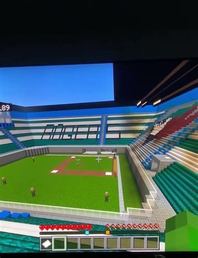 We built the ROGERS stadium in MINECRAFT…….