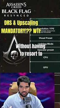 Upscaling Is Basically Mandatory Now?! #assassinscreedblackflag