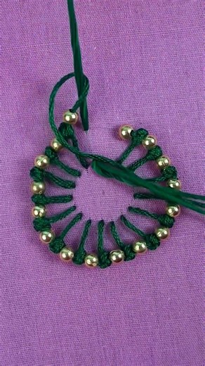 Supper circle embroidery tutorial by dian embroidery #embroidech #fblifestyel #reelsvideoシ