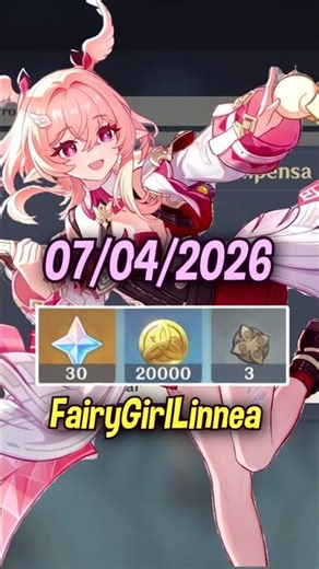 CODIGO DE 30 PROTOGEMAS ❄ 07 de abril 2026 #shorts #genshinimpact LINNÉA Luna VI MONDSTADT