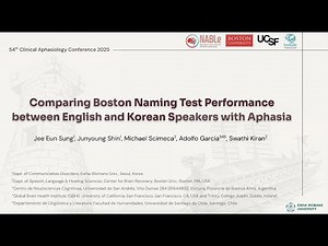 [CAC 2025] Comparing Boston Naming Test Performance between English and Korean Speakers with Aphasia