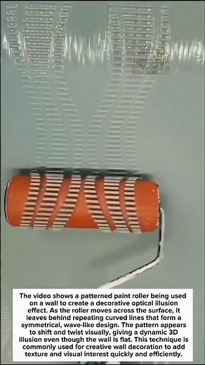 3D Illusion Paint Roller Creates Stunning Wall Patterns #DIY #Painting #HomeDesign