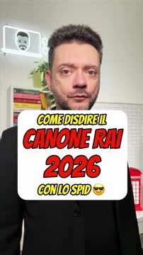 Guida passo-passo per disdire il canone RAI 2026 in bolletta usando lo SPID #cosedicomputer | Cose di Computer