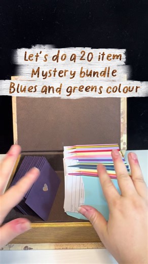 Let’s build a 20 item mystery bundle picked through card system. Blues and greens #stationary #stationaryaesthetic #stationaryaddict #bookish #stationarylover