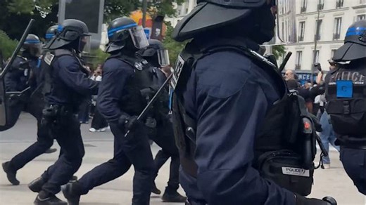 'Tense' May Day protest in Paris as thousands take to streets