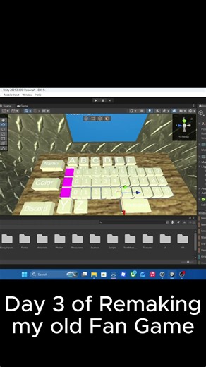 Day 3 of Remaking my old Fan Game #gtag #gtagfangame #unity