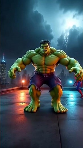 Hulk vs Spider-Man 🔥 Ultimate Superhero Fight | Satisfying Video #usa #hulk #spiderman #satisfying