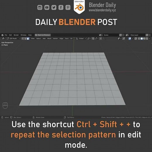 Selection Patterns in Blender