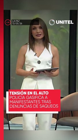 La Policía gasificó a manifestantes luego de denuncias de saqueos y disturbios durante las movilizaciones. Los bloqueos persisten en distintos sectores, pese al inicio del diálogo con el Gobierno. 📲 Más información en Unitel.bo #Unitel #Seguridad #LaPaz #Bloqueos