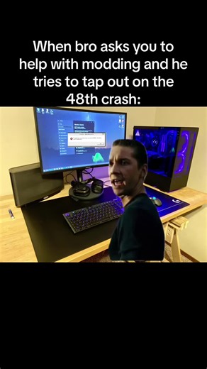 Cant stop wont stop *skyrim crashes again* #modding #videogames #gaming #fyp #shialabeouf #gamingmeme #meme #mroogabooga