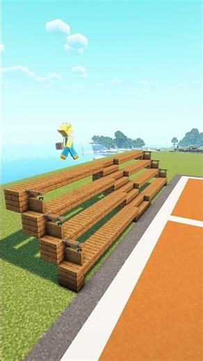 Minecraft Basketball Field Tutorial #minecraft #shorts #minecraftbuild #minecraftbuilding #tutorial