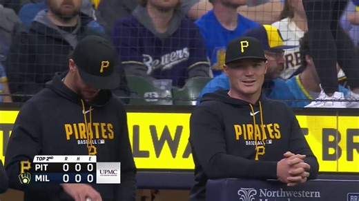 Henry Davis lets Paul Skenes know they're on camera, and Skenes instantly starts clowning 😂