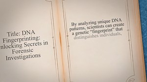 DNA fingerprinting and its applications in forensics