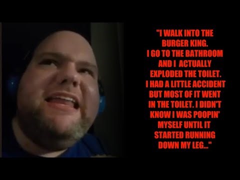 Autism Faker Andrew Ditch Proudly Recounts How he "EXPLODED" A BURGUER KING BATHROOM WITH POOP