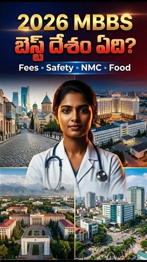 👉 2026లో MBBS కి బెస్ట్ దేశం ఏది Russia vs Georgia vs Kyrgyzstan Fees, Safety, NMC పూర్తి గైడ్