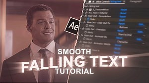 【AE教程】文字下降效果