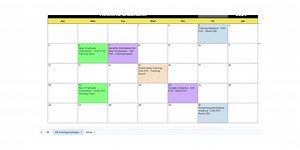 HR Training Calendar Template: Google Sheets Planner (digital Download) - Etsy Australia