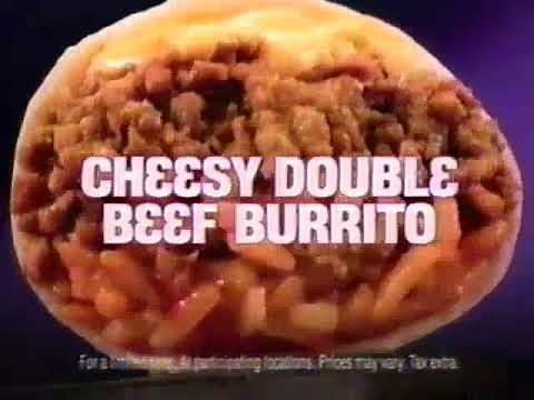 Taco Bell (2009) Television Commercial - Cheesy Double Beef Burrito