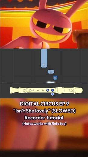 Digital Circus recorder flute tutorial #tadc #theamazingdigitalcircus #recorder #flute