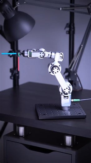 Teleview Electronics on Instagram: "The robot is purpose-built for high-end automation in microelectronics, semiconductors, photonics, medical devices, advanced laboratory workflows, and comparable fields, where both micrometer-level precision and an extremely small footprint are critical. Key preliminary specifications: • Repeatability: better than 0.001 mm • Payload: 250 g • Reach: 250 mm • Mass: 1,500 g"