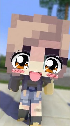CUTE MAID CHIBI GIRL CHICKEN WING - MINECRAFT ANIMATION