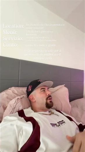 Location, Menù, Servizio e Conto