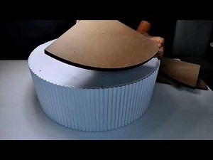 HOW TO DIY A WOODEN FLUTED COFFEE TABLE. ~ Tutorial for making a coffee table.