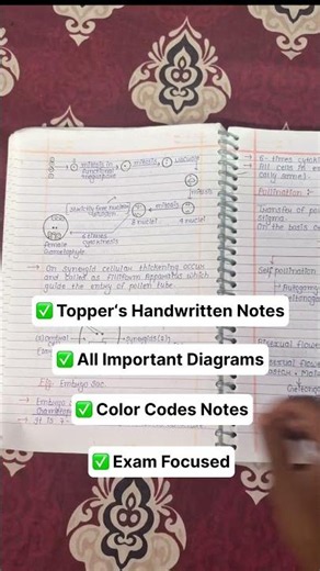 Class 12 Biology Notes | Topper's Notes | Handwritten Notes with PDF | Board | NEET
