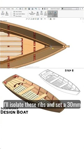 Design a Boat in SOLIDWORKS