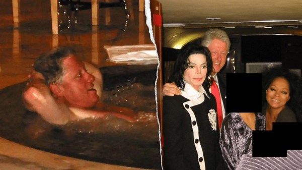 Bill Clinton pictured with Jeffrey Epstein in never-before-seen photos released by DOJ
