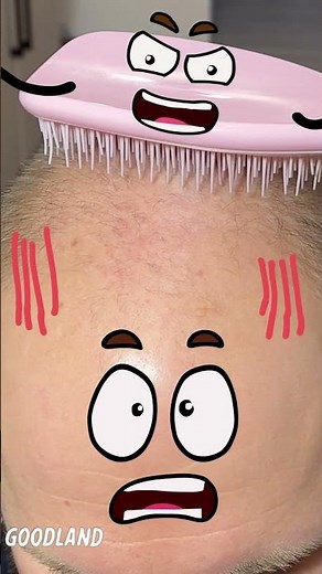 Goodland | Bald head comb 😂 #cartoon #doodles #animation #funny