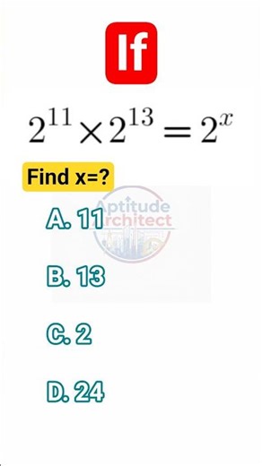 Nice Exponential Equation Solving Trick #shorts #shortsfeed