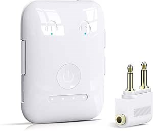 Premium Bluetooth 5.4 Transmitter, Airplane Wireless Adapter, Supports 2 AirPods/Headphones, Bluetooth Transmitter for TV, Airplane, Gym, with aptX Adaptive & Low Latency