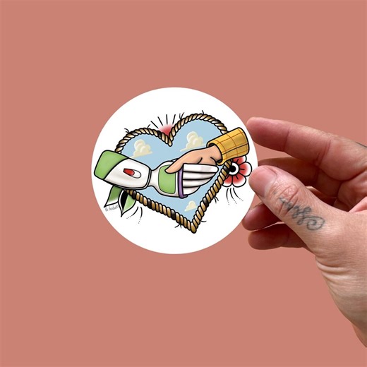 Toy Story Fan Art Friend in Me Woody Buzz Vinyl Sticker - Etsy