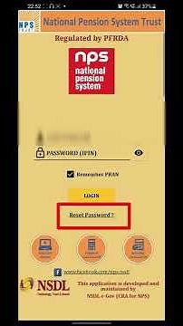 NPS password reset | NPS ka password kaise banaye