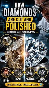 💎 How Diamonds Are Cut and Polished | From Rough Stone to Brilliant Gem #diamonds #howitsmade