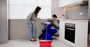 Plumber Cleaning Pipe Drain Clog Unclog Stock Footage Video (100% Royalty-free) 1100767469 | Shutterstock