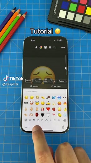Mid finger emoji tutorial 🤭 #emoji #tutorial
