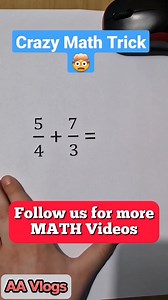 3.2K views · 104 reactions | ADDITION of FRACTION #AddingFraction #fypシ゚viral #viralreels #viralvideo #mathtrick #tutorialvideo #tutorial #FractionTricks | AA Vlogs | Facebook