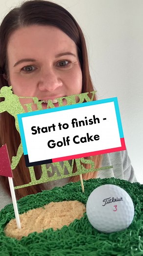 Buttercream Golf Cake Making Tutorial