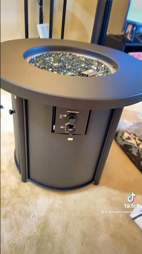 Style Selections 30-in W 50000-BTU Black Steel Propane Gas Fire Pit Table