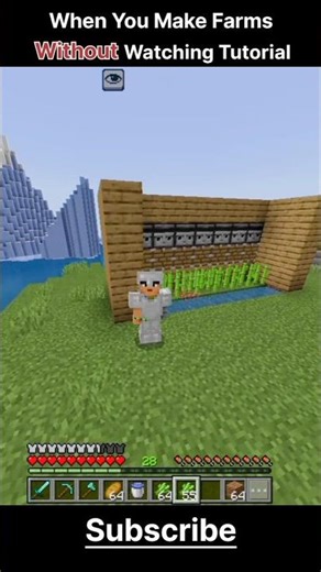 When You make farm without tutorial 😎 #shorts #pixelminer