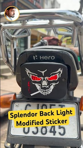 😈 Splendor Back Light Modified Sticker….#shorts #trendingshorts #splendormodified #backlight