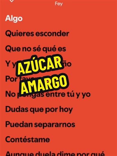 #azucar #amargo #fey #karaoke #foryou