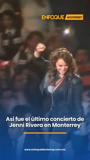 #Tendencias | Asi fue el último concierto de Jenni Rivera en Monterrey🌼 Entre aplausos, mariachis y una entrega absoluta en el escenario, La Diva de la Banda se despidió sin saber que aquella sería su última noche. Hoy, en su aniversario luctuoso, la recordamos con el mismo amor con el que cantó cada una de sus canciones. Jenni Rivera, siempre en nuestros corazones. 💜✨ #JenniRivera #LaDivaDeLaBanda #AniversarioLuctuoso #SiempreViva #Monterrey | Enfoque Monterrey