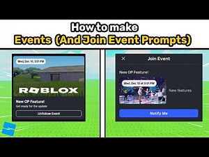 How to Make Events in Roblox Studio (And Join Event Prompts)