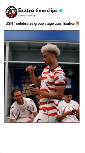 USMT locker room celebration🎊 #unitedstates #soccer