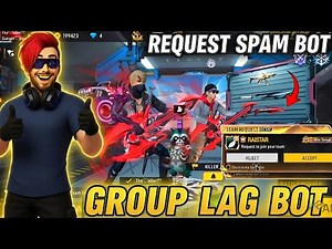 New GROUP LAG BOT And REQUEST SPAM BOT In Free Fire 🔥 free fire new bot link 🤯