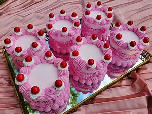 Fake Cake Box - Round Trinket Box Topped With Cherries - Etsy